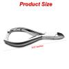 MEDSPO Professional Ingrown Toe Nail Cutters Clippers Pliers | Side Cutters Straight Curved | Beauty Gauges | Cuticle Pushers Skin Knife (Side Cutters Plain Handle Curved) view 3