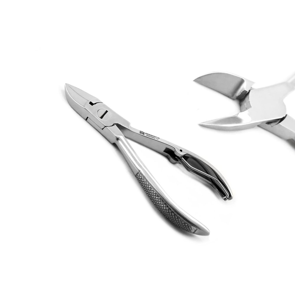 MEDSPO Professional Ingrown Toe Nail Cutters Clippers Pliers | Side Cutters Straight Curved | Beauty Gauges | Cuticle Pushers Skin Knife (ToeNail Cutter 12 cm)