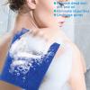 2 Piece African Exfoliating Net for Body, African Net Sponge, African Wash Net, African Shower Net, African Bath Sponge Scrubbing Rag Net Exfoliation, African Body Scrubber (Blue) view 4