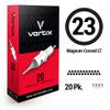 Vertix - 23 Magnum Curved - Pack of 20 Membrane Tattoo Machine Cartridges - Transparent Detachable Tip, Minimize Tattoo Pen Machine Vibration view 2