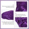 Beaupretty 2pcs Buckle Long Shower Caps for Women Hair Care Hat Silk Bonnet Elastic Headbands Beauty Headband Comfortable Silky Cap Miss Purple Satin Cosmetic Nursing Cap view 3