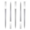 5 PCS Diamond Nail File Double Sided Metal Fingernail Manicure Files for Polish Nail, Removes Nail Ridges 7 Inches view 1