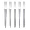 5 PCS Diamond Nail File Double Sided Metal Fingernail Manicure Files for Polish Nail, Removes Nail Ridges 5 Inches view 1