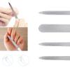 4 PCS Diamond Nail File Double Sided Metal Fingernail Manicure Files for Polish Nail, Removes Nail Ridges view 3