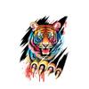 WIRESTER Temporary Tattoo Stickers for Adults Men Women, Fake Tattoos on Face Hand Neck Wrist Party Favor Body Art, Tattoo Sheet 6 x 7.87 inch - Tiger Claws view 1