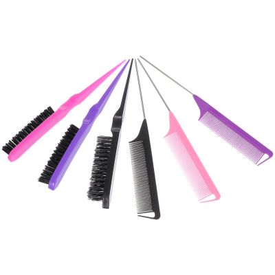 FOMIYES 3sets Hair Dye Comb Kit Professional Hair Coloring Brushes for Salon Home Use Styling Tools Hollow Design for Teasing