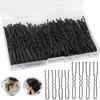 200Pcs 2.4 & 2 Inchs U Shaped Hair Pins Bun Hair Pins Bun Bobby Pins With Storage Box for Women Girls and Hairdressing Salon (Black) view 1
