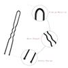 200Pcs 2.4 & 2 Inchs U Shaped Hair Pins Bun Hair Pins Bun Bobby Pins With Storage Box for Women Girls and Hairdressing Salon (Black) view 2