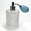 Alice-Aliya Empty refillable perfume atomizer bottle with squeeze bulb perfume sprayer. (Turquoise bulb color) view 1