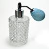 Alice-Aliya Empty refillable perfume atomizer bottle with squeeze bulb perfume sprayer. (Turquoise bulb color) view 2