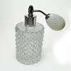 Alice-Aliya Empty refillable perfume atomizer bottle with squeeze bulb perfume sprayer. (White bulb color) view 2