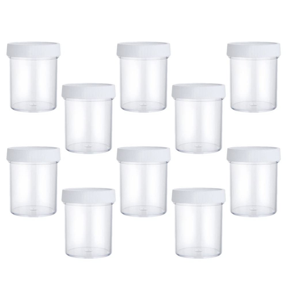 10pcs Box Cream Box Plastic Box Cosmetics Container Makeup Sample Container Sample Holder Cosmetics Sub Container Facial Cream Sub Jars Makeup Sub Container Cosmetics Holder