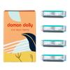 JANECC Domon Dolly Refills Razors for Women 3-Bladed Razor Cartridge Refills, 4 Count Green YDNDT01 1*0.5*0.3 view 1