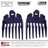 Taper King Clipper Guide Combs - Fool Proof Tapers & Fades at Home! Amethyst - #2 to #4 - Compatible with Wahl/Conair Clippers! view 2