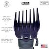 Taper King Clipper Guide Combs - Fool Proof Tapers & Fades at Home! Amethyst - #2 to #4 - Compatible with Wahl/Conair Clippers! view 3