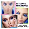 Blue Mascara For Eyelashes Waterproof Voluminous Natural Hypoallergenic Colored Best Benefit Volumizing Lengthening Curling Defining Washable Blue eyeliner Lashes Eyelashes Mascara Navy view 4