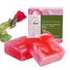 2 PCS Yoni Soap Bars for Women, 100% Handmade Natural PH Balanced & V Cleansing Soap for Women, All Natural Odor Remover with Bubble Foam Net, Yoni Wash Away Odor Deodorant 3.53oz/100g (pink) view 1