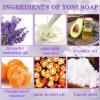 2 PCS Yoni Soap Bars for Women, 100% Handmade Natural PH Balanced & V Cleansing Bar Soap for Women, Natural Soap Bar with Bubble Foam Net, Bath Wash Odor Remover 3.53oz/100g (purple) view 3