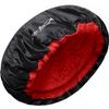 Heat Cap for Deep Conditioning & Oil Treatments - Cordless Microwaveable Heating Cap for Natural, Kinky, Curly, Wavy, 4c, Straight Hair - Flaxseed Bonnet Retains Heat for 20-30 Min - Red view 1