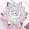 Lotus Shape Glass Dappen Dish Nail Art Acrylic Liquid Powder Crystal Bowl Glass Nail Crystal Cup with Lid for Nail Art Care Tools for Women Small view 2