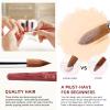 Kolinsky Acrylic Nail Brush Size 22, Acrylic Nail Brush for Acrylic Powder Nail Carved and Extend Nails, Kolinsky Hair Red Wooden Handle for Beginner and Professional view 3