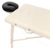 Saloniture 4-Pack Premium Microfiber Face Cradle Covers - Ultra Soft Fitted Massage Table Cradle Cover - Black view 3
