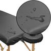 Saloniture 2-Piece Waterproof Massage Table Sheet Set - Includes Machine Washable Fitted Sheet and Face Cradle Cover - Black view 3