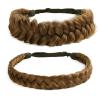 STHEJFB Braid Headband 2 3 Strands combinations Messy Wide Chunky Fluffy Elastic Stretch Hairpiece Braided Headband Women Girl Beauty accessory (Braid pioneer C) view 1