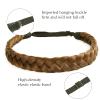 STHEJFB Braid Headband 2 3 Strands combinations Messy Wide Chunky Fluffy Elastic Stretch Hairpiece Braided Headband Women Girl Beauty accessory (Braid pioneer C) view 3