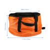 1pc Outdoor Folding Basin Travel Water Basin Bucket with Handle Folding wash Basin Travel Foot Basin Travelling Bucket Camping Polyester Fishing view 4
