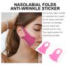 FOMIYES 2Pcs Wrinkle Nasolabial Folds Sticker, Anti-Wrinkle Face Patches for Girls Women, Silicone Rosy Facial Care Stickers Lines, Mouth Wrinkles, and view 3