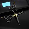Hair Cutting Scissors, 5.5inch left hand Professional Hair Scissors Barber Scissors Hairdressing Tools Hair Cutting Shears Sets Salon Haircut Kit BY ZZYY (Color : Black set) view 3