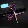 Hair Cutting Scissors, 5.5inch left hand Professional Hair Scissors Barber Scissors Hairdressing Tools Hair Cutting Shears Sets Salon Haircut Kit BY ZZYY (Color : Black set) view 4