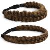 STHEJFB Braid Headband 2 3 Strands combinations Messy Wide Chunky Fluffy Elastic Stretch Hairpiece Braided Headband Women Girl Beauty accessory (Braid pioneer B) view 1