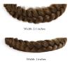 STHEJFB Braid Headband 2 3 Strands combinations Messy Wide Chunky Fluffy Elastic Stretch Hairpiece Braided Headband Women Girl Beauty accessory (Braid pioneer B) view 2