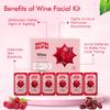 NutriGlow NATURAL'S Advanced Pro Formula Facial Kit for Blemish Free Fairer Complexion (60gm) with 5 in 1 Rotating Face Massager (Wine Facial Kit & Face Massager) view 4