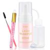 EMEDA Lash Shampoo Kit - 3.38 fl.oz / 100ml Gentle Foam Lash Cleanser, Oil-Free Cleaning for Wash Extension/Natural Eyelash Bath with Rinse Bottle Lash Brush view 1