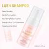 EMEDA Lash Shampoo Kit - 3.38 fl.oz / 100ml Gentle Foam Lash Cleanser, Oil-Free Cleaning for Wash Extension/Natural Eyelash Bath with Rinse Bottle Lash Brush view 2