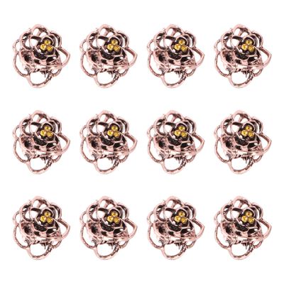 SOLUSTRE 12pcs Hair Claw Clip Pink Hair Clips Women Claw Clips Pink Accessories Styling Flower Clip Pin Red Small Grip pin Girl Child Vintage