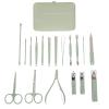 18pcs Green Manicure Set Nail Clippers Nail Trimmer Manicure Pedicure Tools Nail Accessories Nail Tool Nail File Manicure Grooming Kit Manicure Tool Professional Nail Manicure view 1