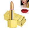 3.5g Sparkle Lipstick, Gold Bar Design Lipstick Long Lasting Lips Set Kit Lipgloss Lip Gloss Sets Makeup Cosmetics for Women(02) view 2
