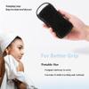 2 PC Silicone Body Scrubber, 2 in 1 Exfoliating Shower Bath Scrubber, Soft Silicone Loofah for Sensitive Skin, Shower Hair Scalp Massager, Easy to Clean, Lather Well (Blue&Black) view 3