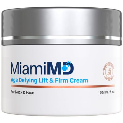 MiamiMD Age-Defying Lifting & Firming Face Cream for Women - Lift & Firm for Anti Aging, Wrinkle Reducer & Hydrating Moisturizer for Smooth, Radiant Skin, Tightening Cream for Face & Neck 1.7oz