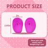 3 Pairs 5x7.5CM/2x2.95 Inch Reusable Hairdressing Silicone Ear Covers Hair Dye Shield Protector Salon Hair Styling Tool DIY Accessories (Color Random) view 2
