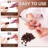 50Pcs Nail Drill Bits Sanding Bands, Professional Nail Polish Tool Kit, 180# Grit Nail Sanding Cap with 2pcs Sanding Shaft for Acrylic Nails Gel Manicures Pedicures Tools view 3