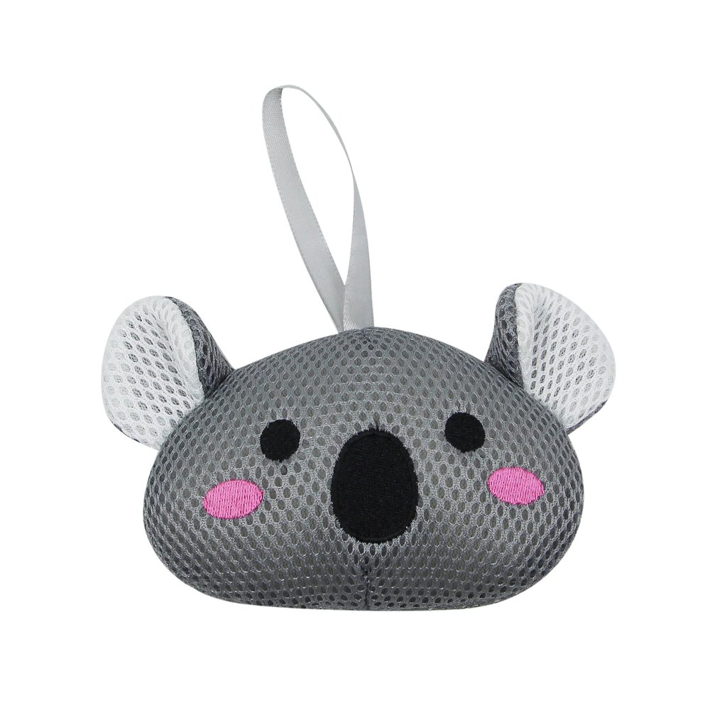 Suillty Unicorn Cartoon Animal Bath Shower Sponge Pouf Loofahs - Eco-Friendly Exfoliating Mesh Brush Mesh Bath Shower Ball Sponge - Exfoliate, Cleanse, Soothe Skin (Koala)