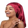 Heerf Women's Slouchy Beanie Satin Chemo Hat Baggy Sleep Cap Burgundy view 2