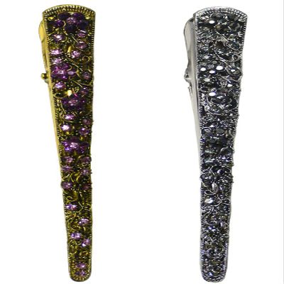 Set of 2 JCGY Alligator Strong Metal Hair Clips Long Duckbill Clips Beakclips for Hair Upstyling for Women Girls NM110-2gJetGpur