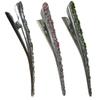 Set of 3 JCGY Alligator Strong Metal Hair Clips Long Duckbill Clips Beakclips for Hair Upstyling for Women Girls NM110-2-3nJetNroseNgreen view 2