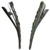 Set of 2 JCGY Alligator Strong Metal Hair Clips Long Duckbill Clips Beakclips for Hair Upstyling for Women Girls NM110-2nJetNgreen view 2